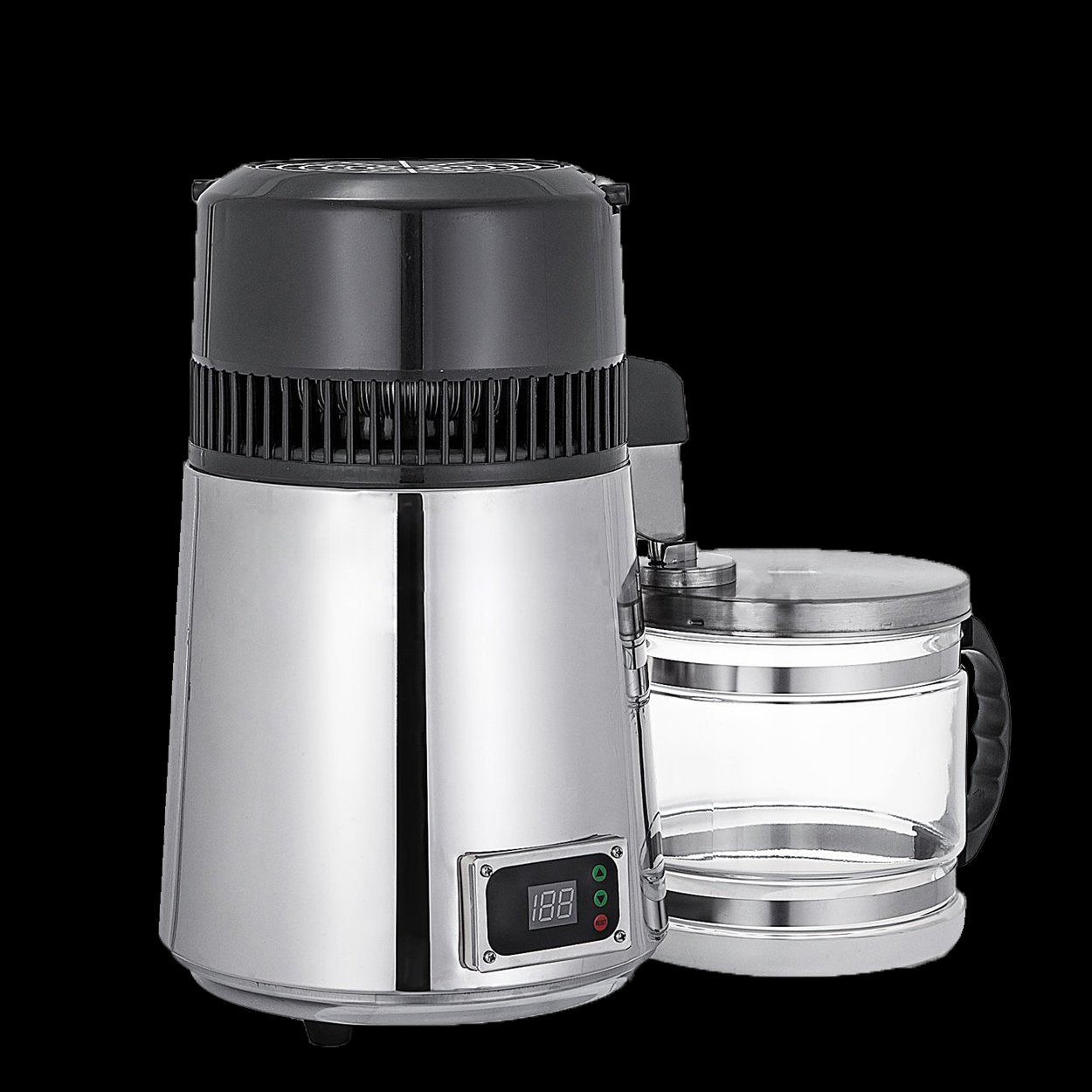 Dahili Termostatlı Distile Saf Su Arıtma İmbik Cihazı Gri